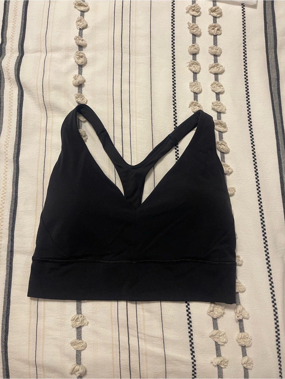 Athleta Black Racerback Sports Bralette
